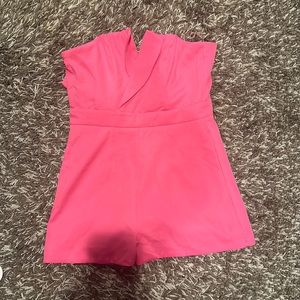 Hot pink romper
